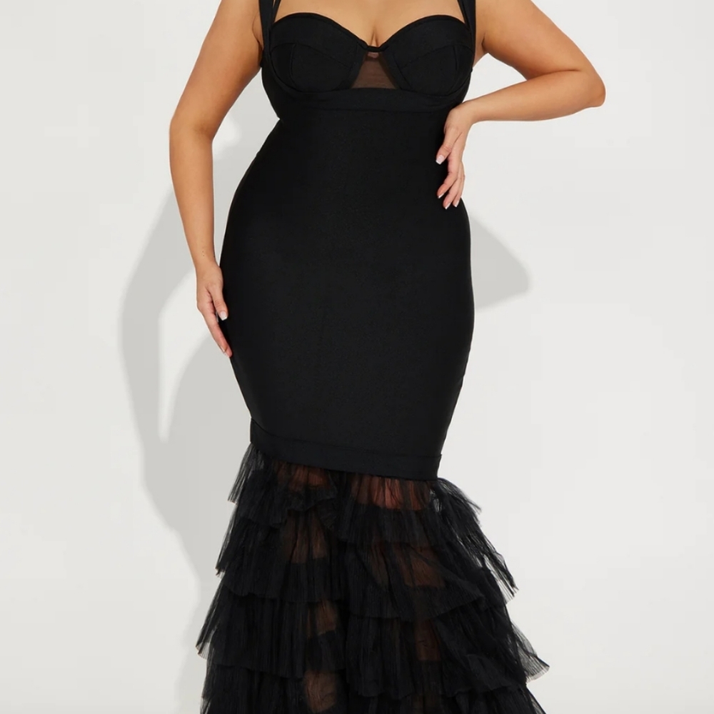 Black bandage dress